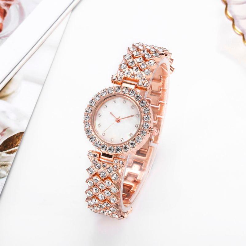 Fashion Simple Women's Quartz Watch Diamond Alloy - Aaryan Malik اريان مالك