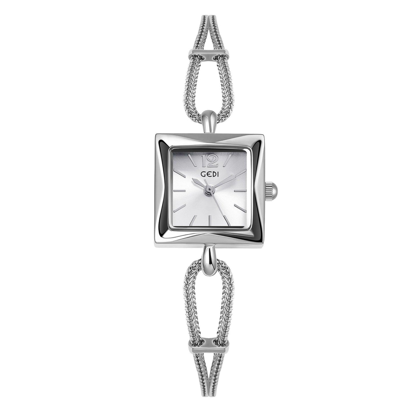 High-grade Simple Small Square Plate Alloy Bracelet Watch Antique Style - Aaryan Malik اريان مالك