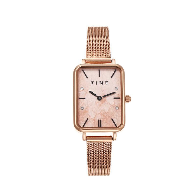 High-Grade Square Ins Style Student Steel Belt Watch Simple Temperament Quartz - Aaryan Malik اريان مالك