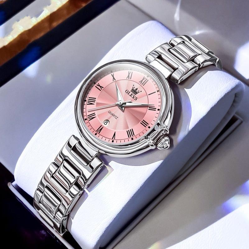 Scale Quartz Luminous Waterproof Sheet Calendar Women's Watch - Aaryan Malik اريان مالك