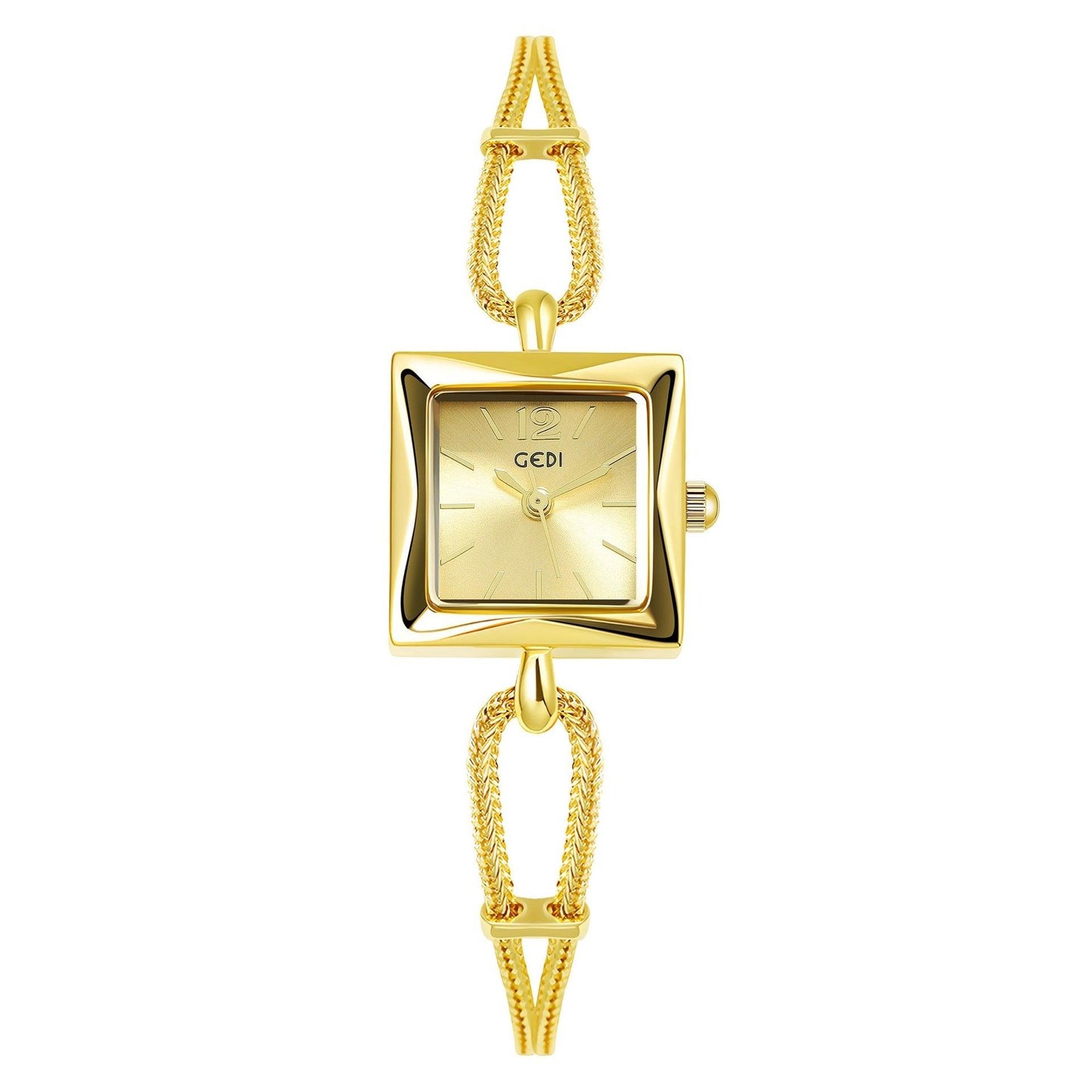 High-grade Simple Small Square Plate Alloy Bracelet Watch Antique Style - Aaryan Malik اريان مالك