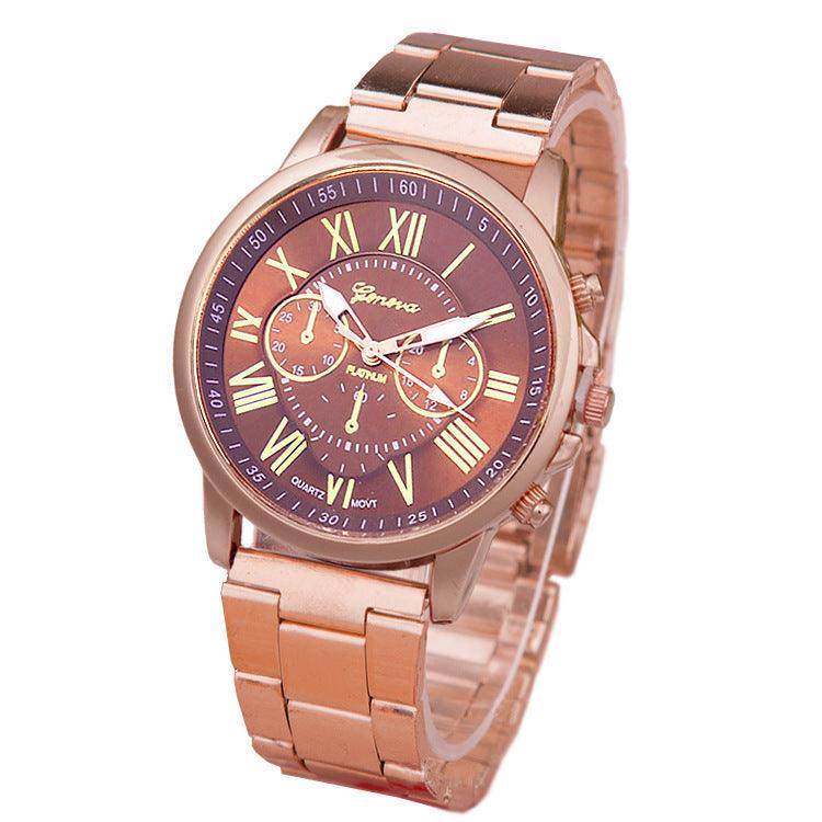 Women's Leisure Alloy Steel Belt Quartz Watch - Aaryan Malik اريان مالك