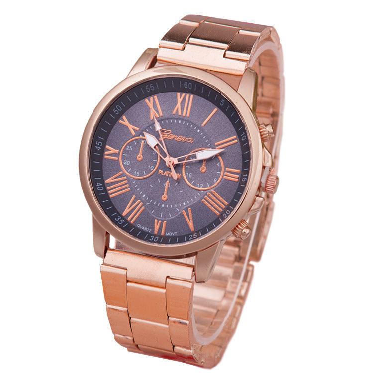Women's Leisure Alloy Steel Belt Quartz Watch - Aaryan Malik اريان مالك