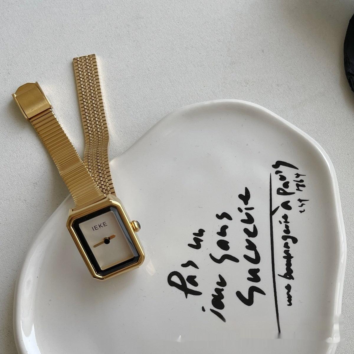 Retro Debutante Style Steel Watch - Aaryan Malik اريان مالك
