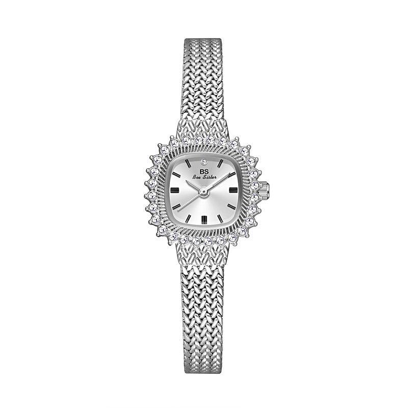 Retro Lucky Small Square Wheat Mini Watch - Aaryan Malik اريان مالك
