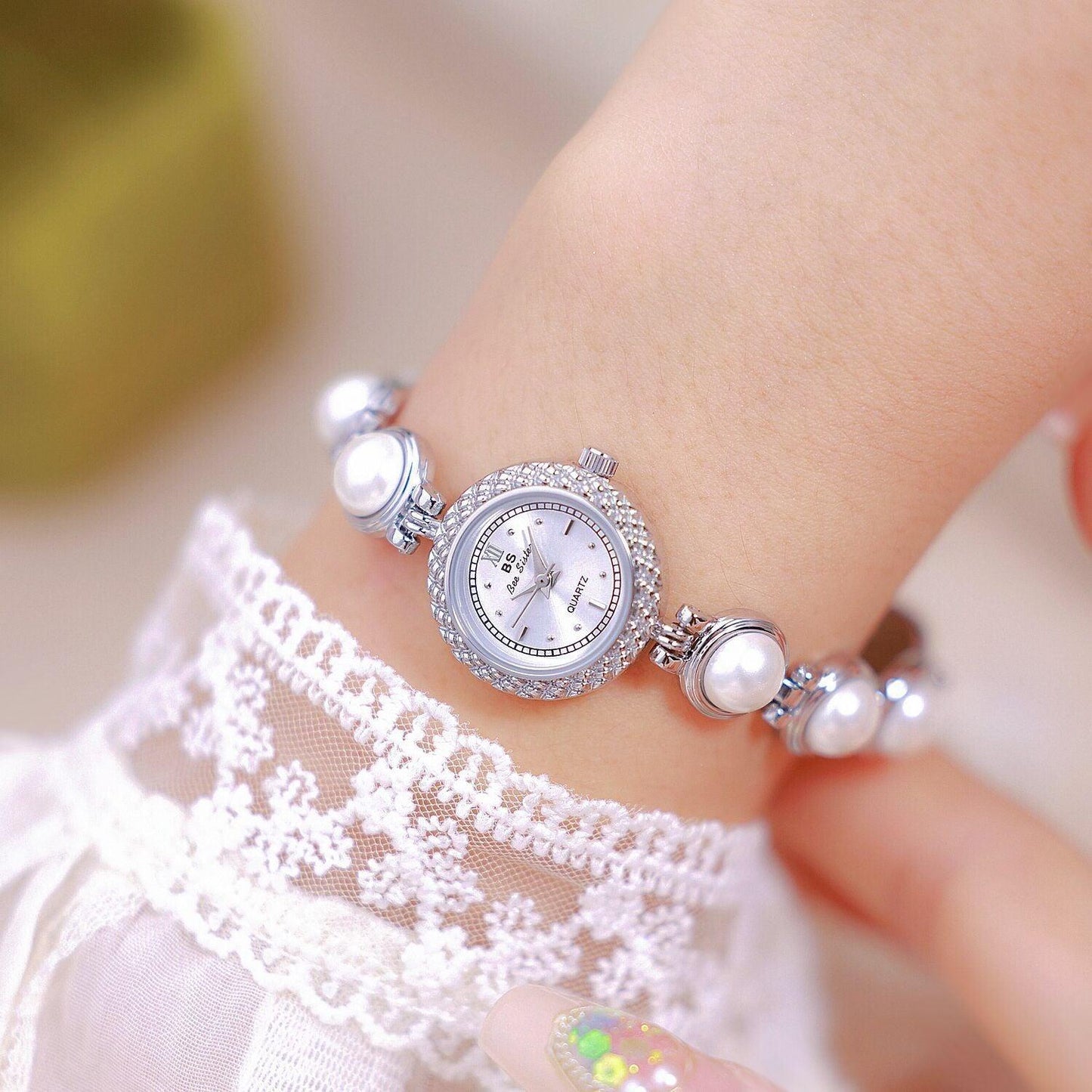 Pearl Bracelet Watch Temperament Women's Watch - Aaryan Malik اريان مالك