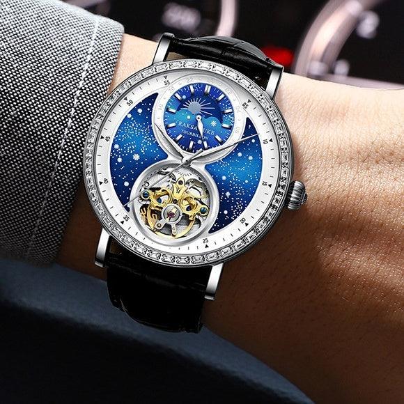 Automatic Mechanical Watch Young Men's Business All-Match Sports Watch Waterproof - Aaryan Malik اريان مالك