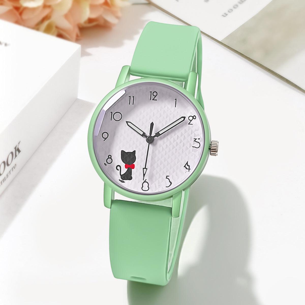 Female Student Silicone Strap Quartz - Aaryan Malik اريان مالك