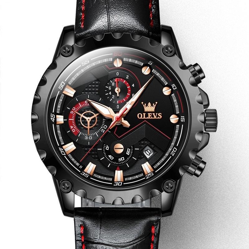 Luminous Large Dial Multifunctional Men's Watch - Aaryan Malik اريان مالك