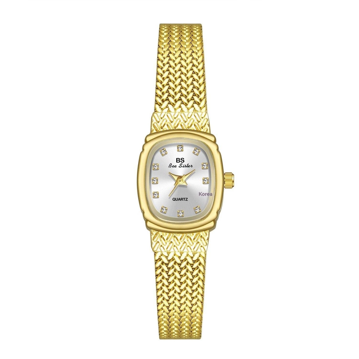 Light Luxury INS Wheat Table Simple Temperament Small Golden Watch - Aaryan Malik اريان مالك