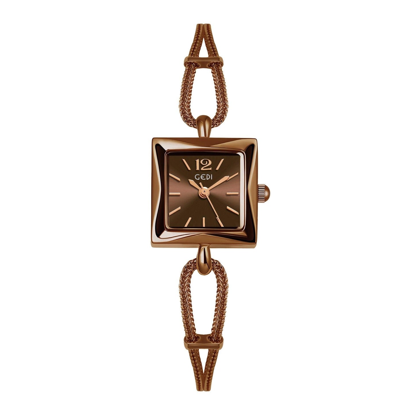 High-grade Simple Small Square Plate Alloy Bracelet Watch Antique Style - Aaryan Malik اريان مالك