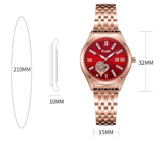 Women's Fashion Casual Waterproof Calendar Luminous Watch - Aaryan Malik اريان مالك