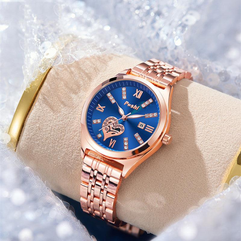 Women's Fashion Casual Waterproof Calendar Luminous Watch - Aaryan Malik اريان مالك