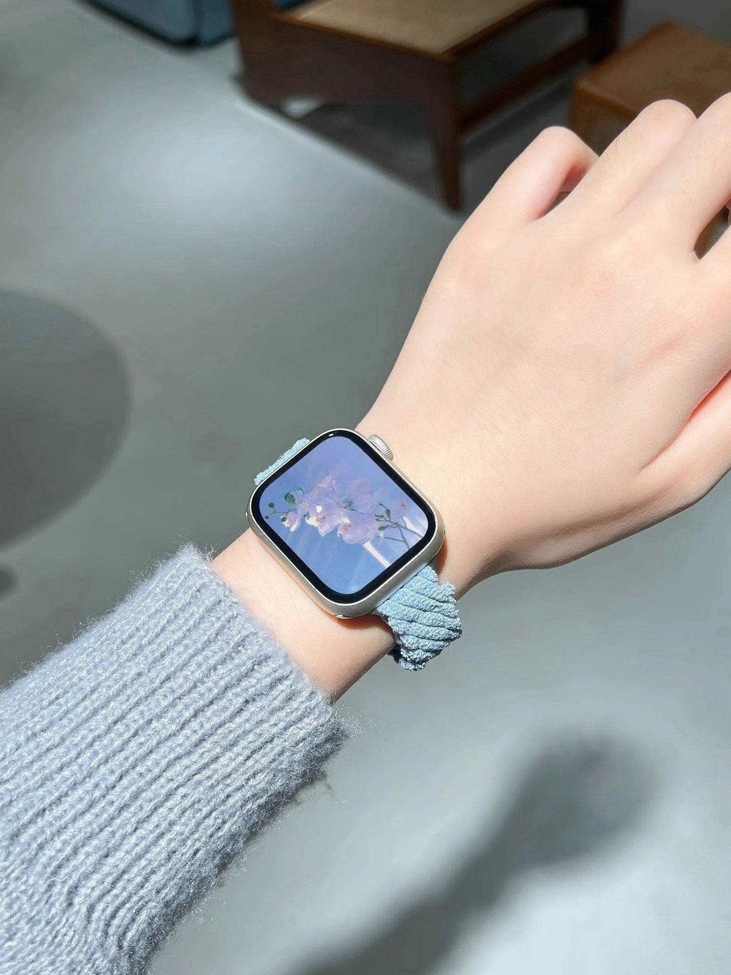 Watch Strap Fashion Casual Plush Knitted Autumn And Winter Women's - Aaryan Malik اريان مالك