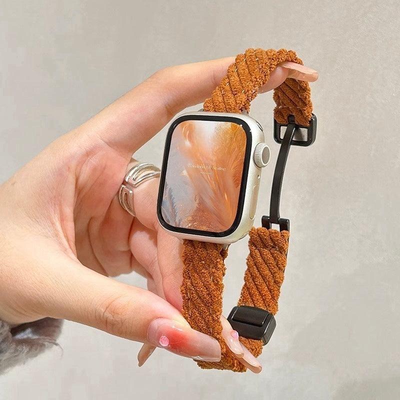 Watch Strap Fashion Casual Plush Knitted Autumn And Winter Women's - Aaryan Malik اريان مالك