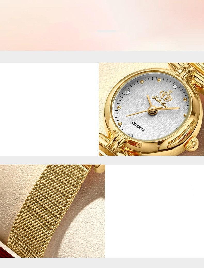 Women's Student Trendy Quartz Watch With Mesh Chain - Aaryan Malik اريان مالك