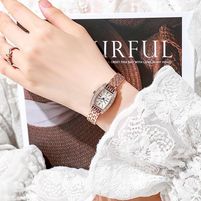 Women's Bucket-shaped Square Fashion Watch Fashion Jewelry - Aaryan Malik اريان مالك