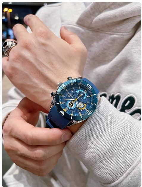 New Youth Outdoor Sports And Casual Silicone Band Color Watrproof Watch - Aaryan Malik اريان مالك