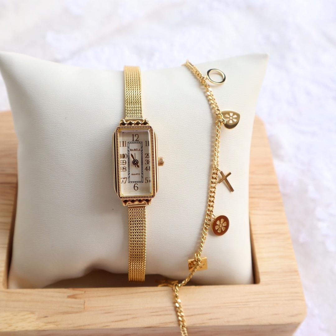 Carved Retro Fashion And Personalized Square Head Watch - Aaryan Malik اريان مالك