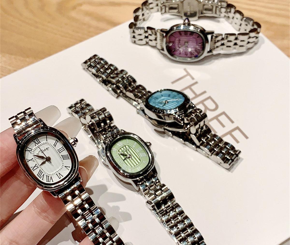 Niche Roman Scale Steel Watch Female - Aaryan Malik اريان مالك