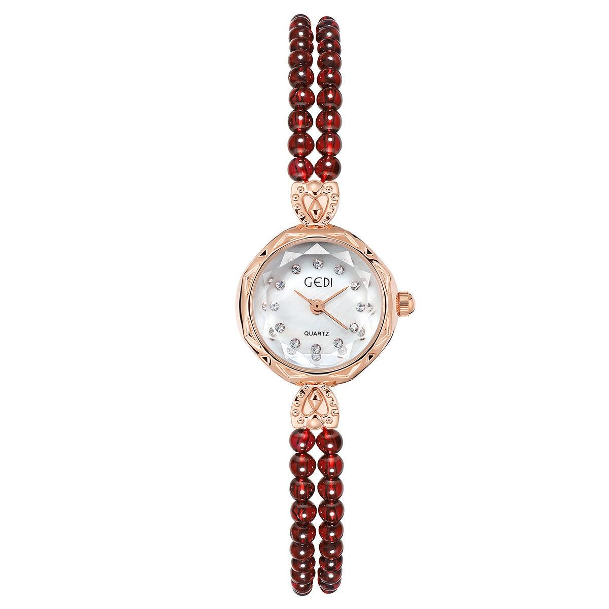 Women's Niche Creative And Slightly Luxury Pearls Strap Watch - Aaryan Malik اريان مالك
