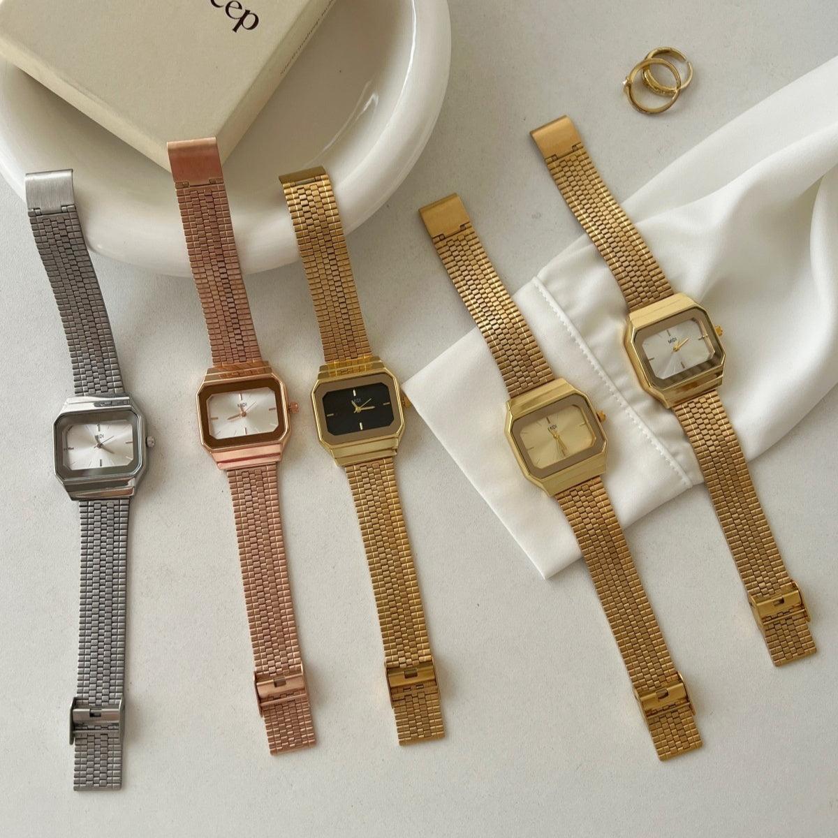 Light Luxury Cold Style High-grade Square Large Dial Watch For Women - Aaryan Malik اريان مالك