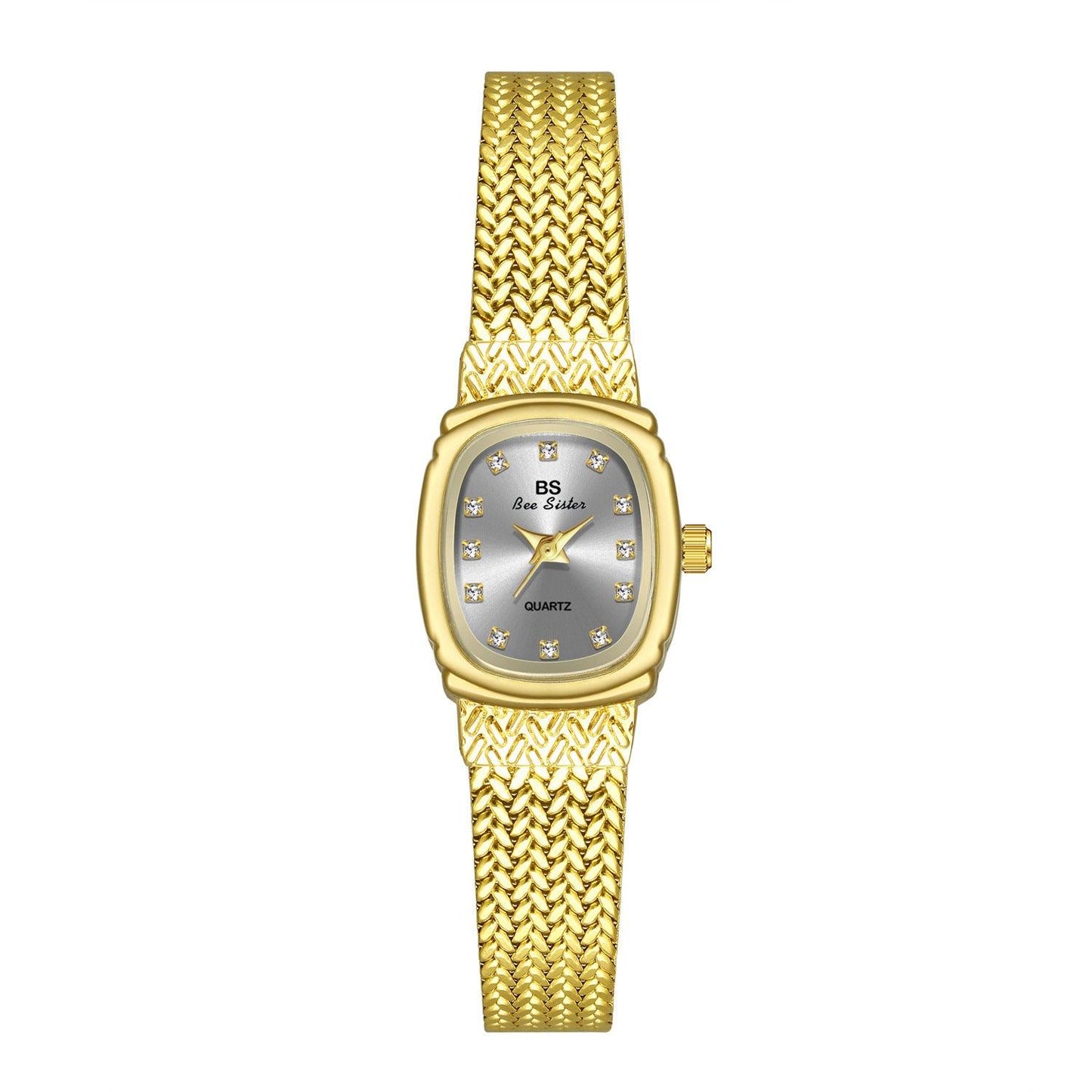 Light Luxury INS Wheat Table Simple Temperament Small Golden Watch - Aaryan Malik اريان مالك
