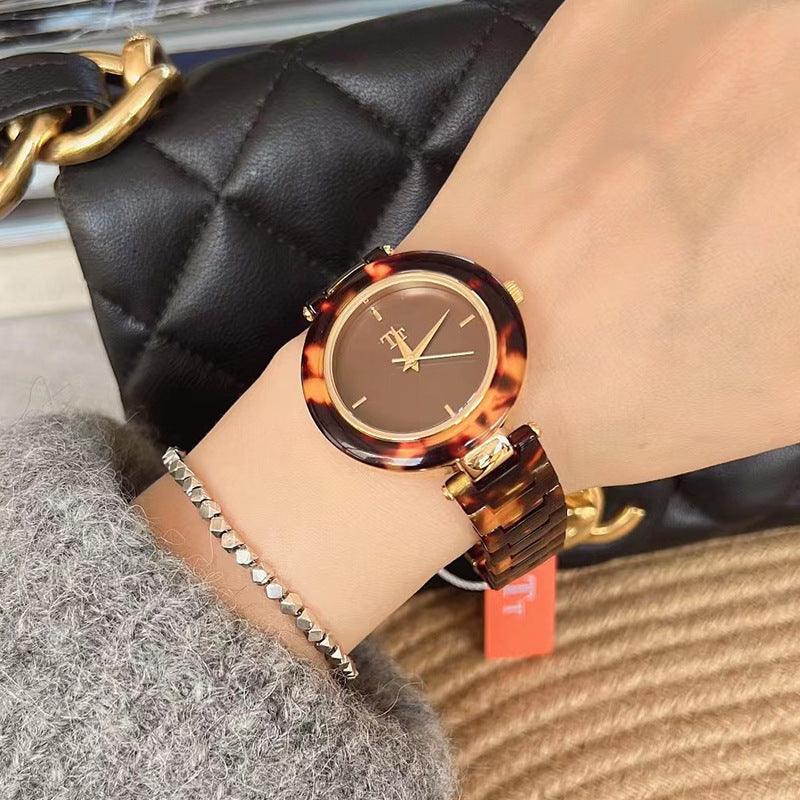 Hawksbill Amber Retro Fashion Saving High Sense Women's Watch - Aaryan Malik اريان مالك