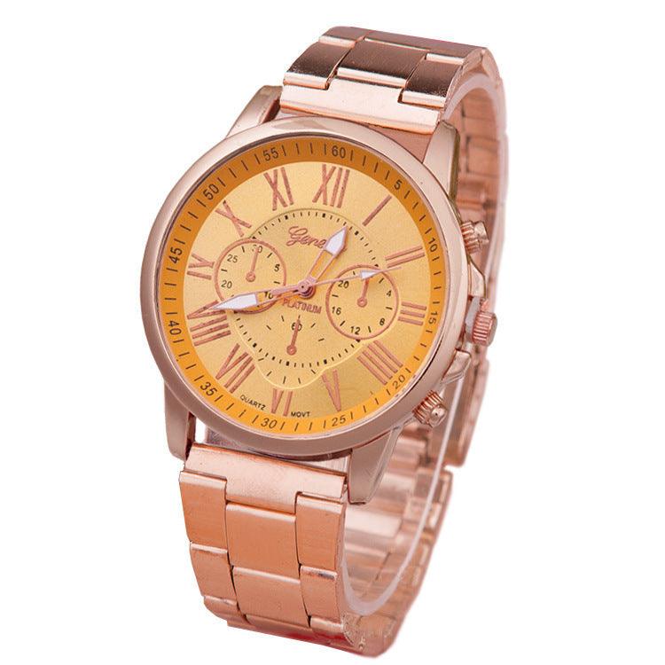 Women's Leisure Alloy Steel Belt Quartz Watch - Aaryan Malik اريان مالك