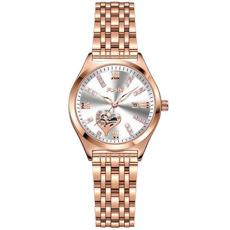 Women's Fashion Casual Waterproof Calendar Luminous Watch - Aaryan Malik اريان مالك
