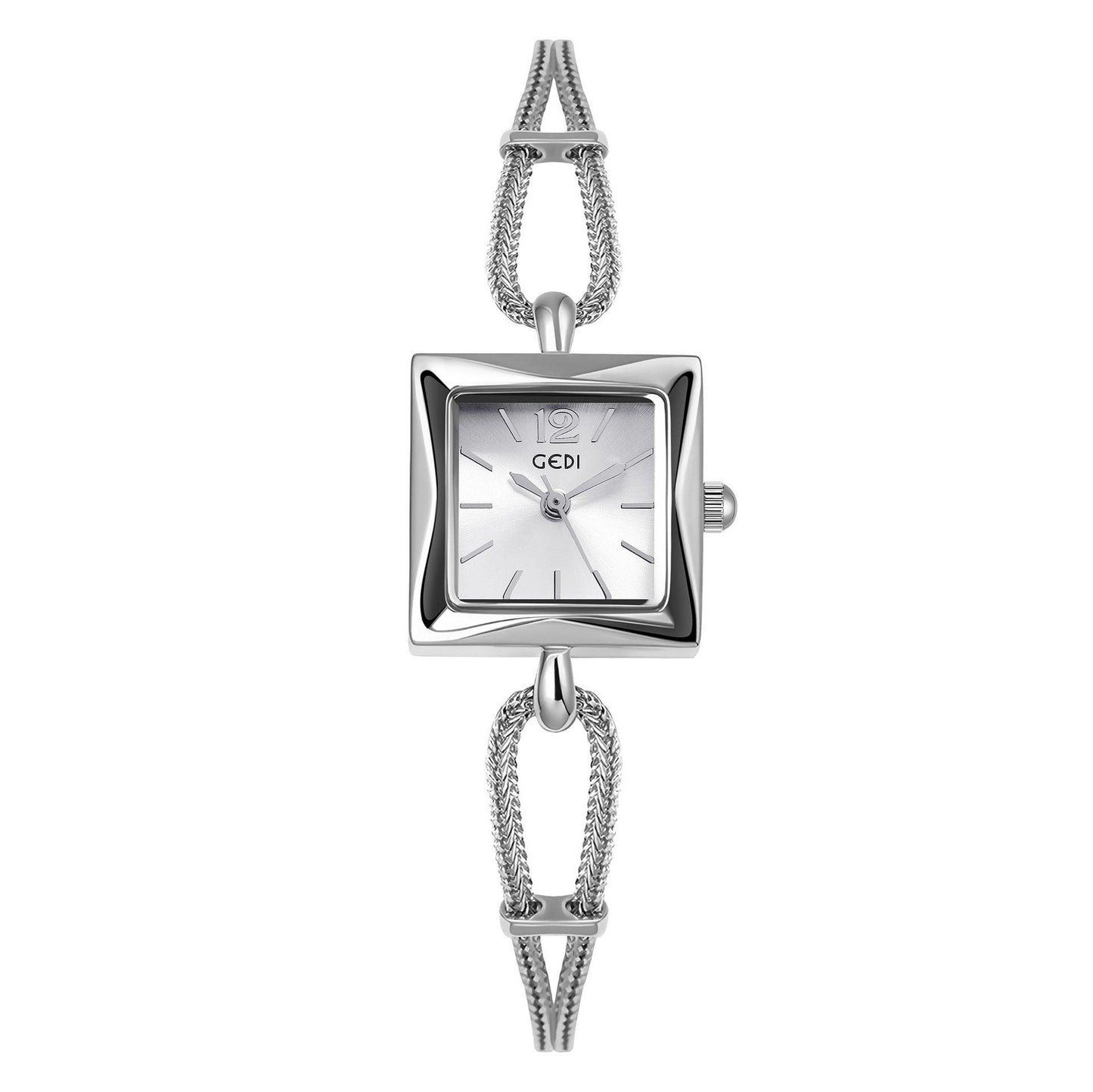 High-grade Simple Small Square Plate Alloy Bracelet Watch Antique Style - Aaryan Malik اريان مالك