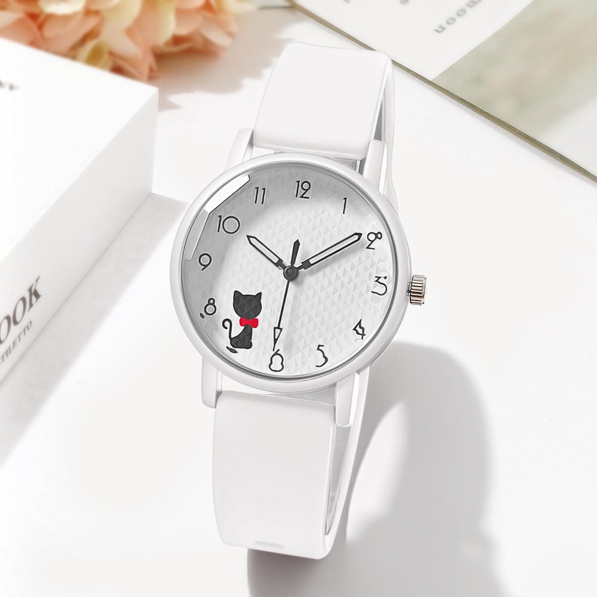 Female Student Silicone Strap Quartz - Aaryan Malik اريان مالك