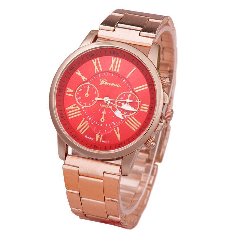 Women's Leisure Alloy Steel Belt Quartz Watch - Aaryan Malik اريان مالك