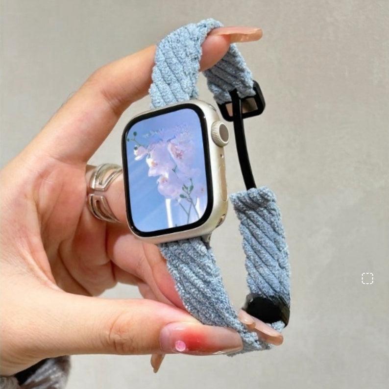 Watch Strap Fashion Casual Plush Knitted Autumn And Winter Women's - Aaryan Malik اريان مالك