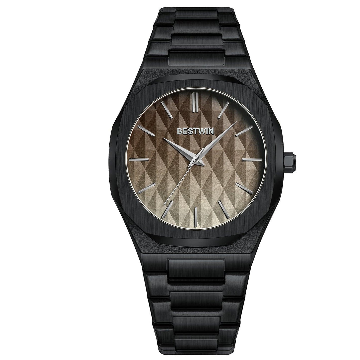 Embossed Dial Fashion Men's Watch - Aaryan Malik اريان مالك