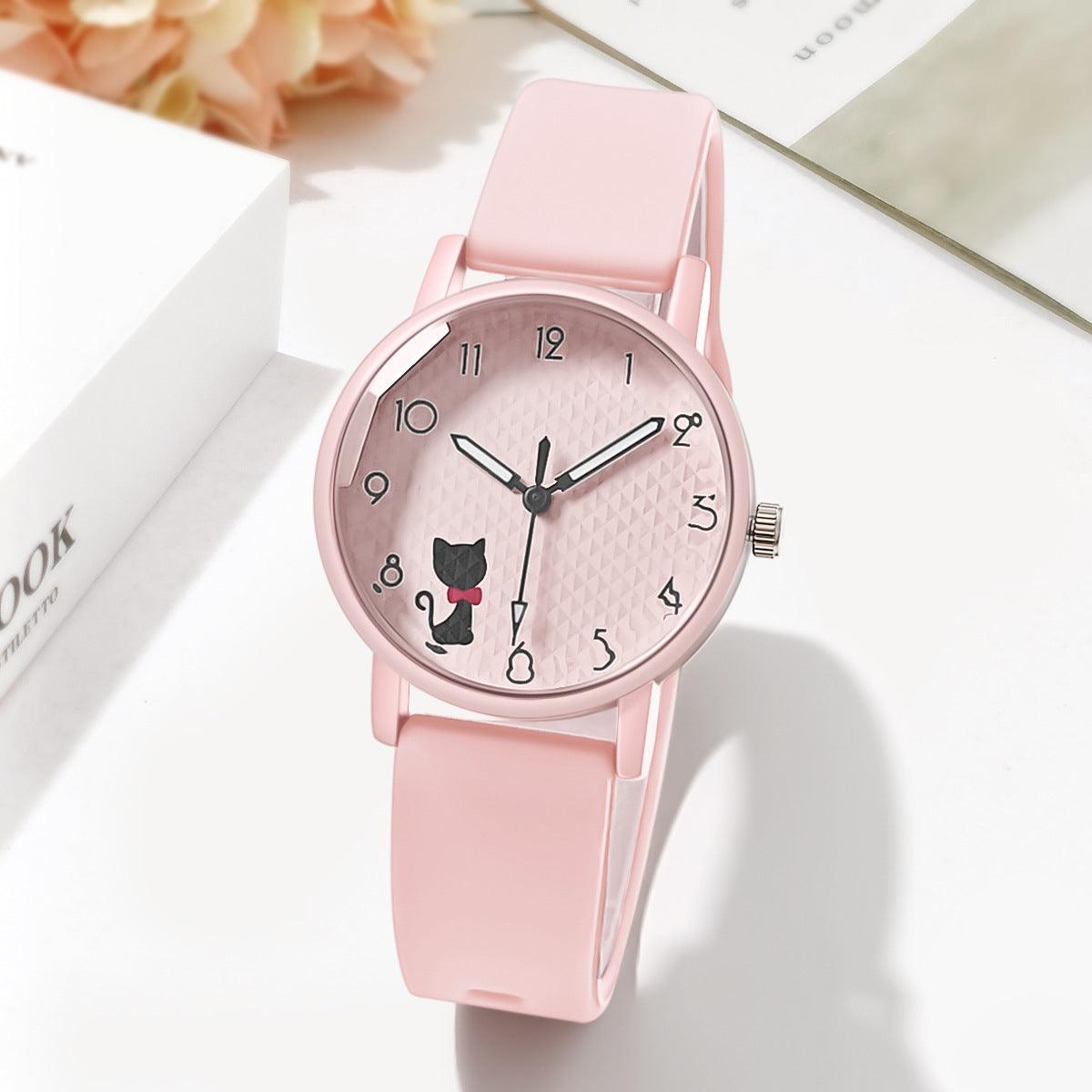 Female Student Silicone Strap Quartz - Aaryan Malik اريان مالك