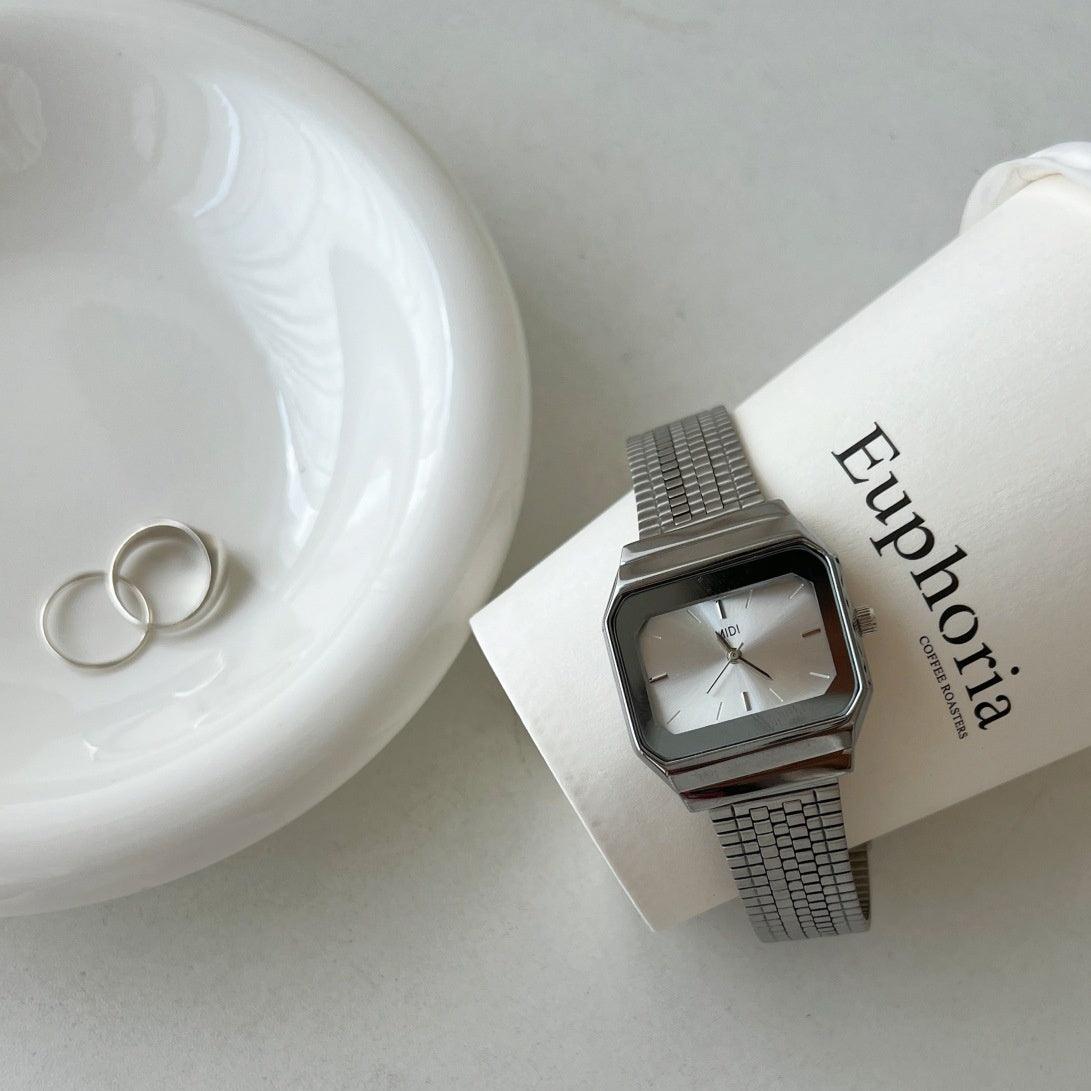 Light Luxury Cold Style High-grade Square Large Dial Watch For Women - Aaryan Malik اريان مالك