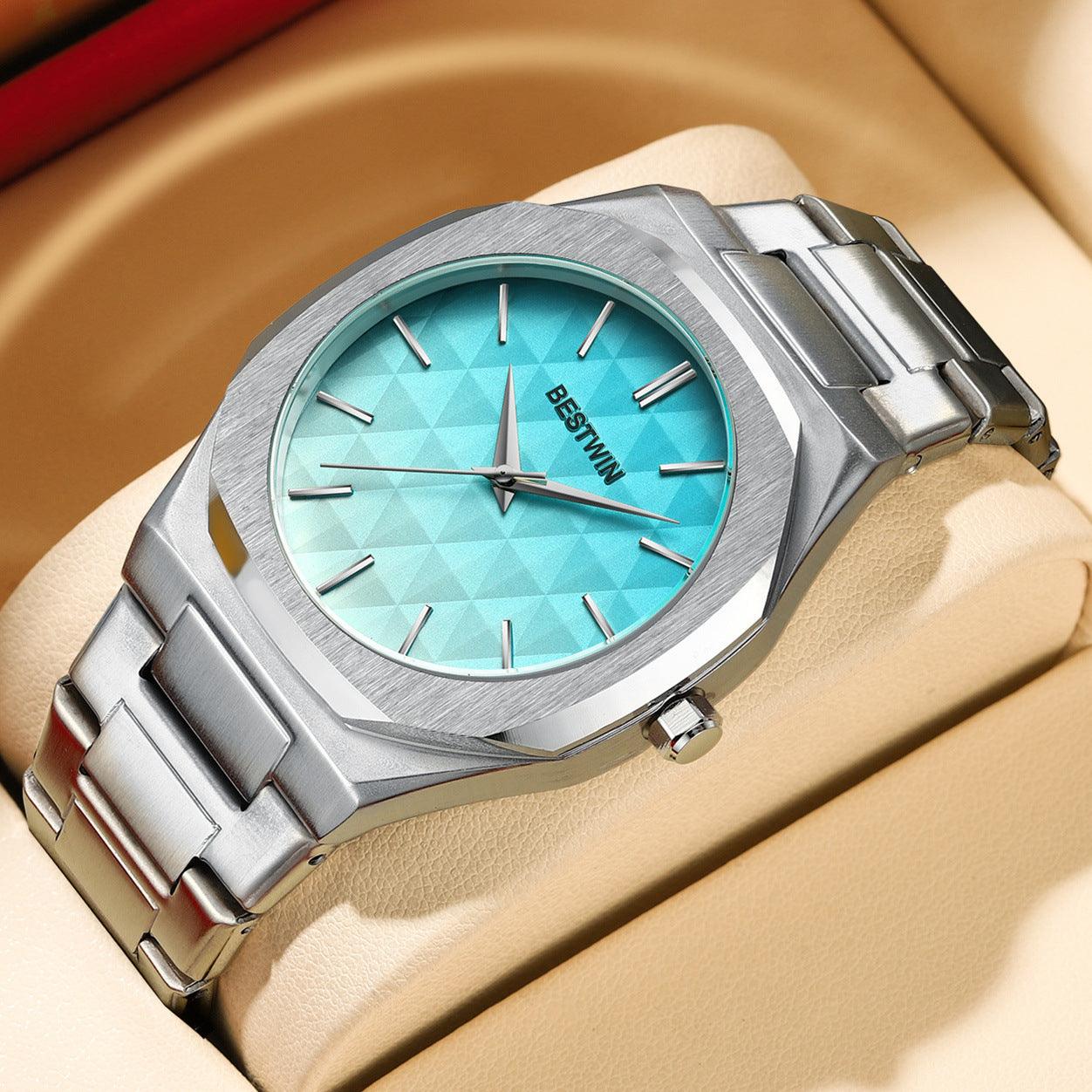 Embossed Dial Fashion Men's Watch - Aaryan Malik اريان مالك