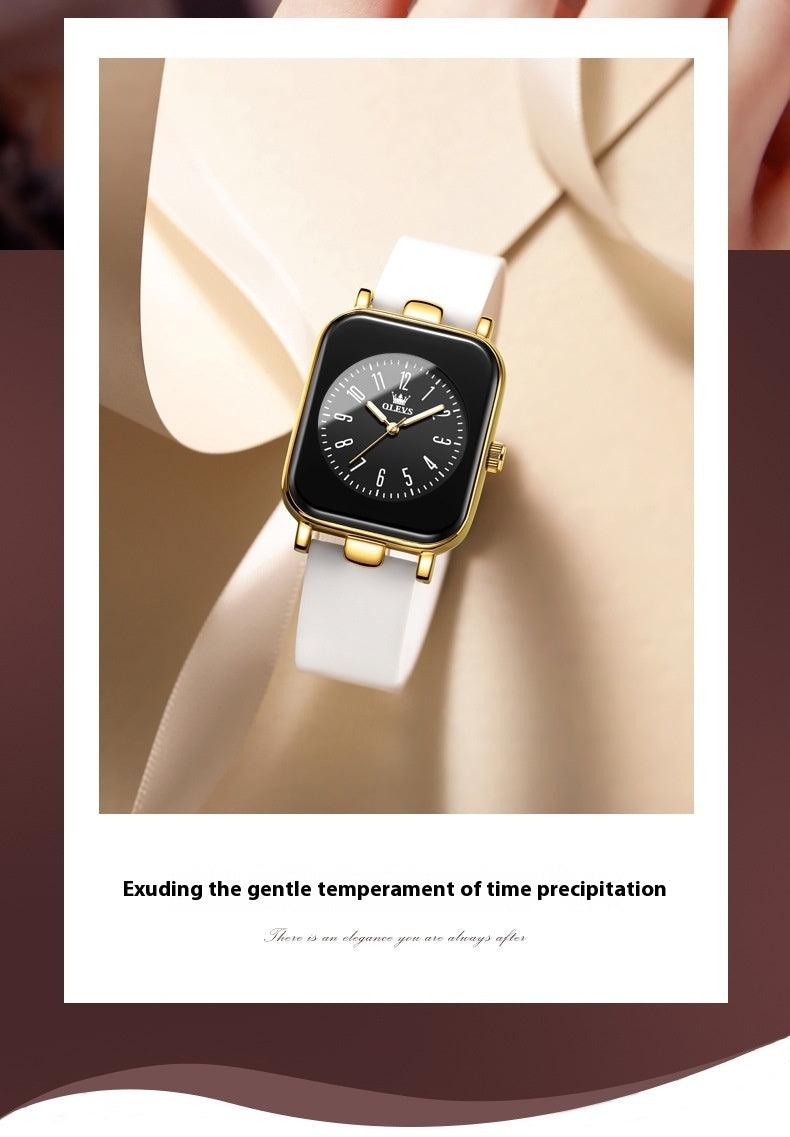 Simple Trendy Silicone Band Quartz Watch For Women - Aaryan Malik اريان مالك