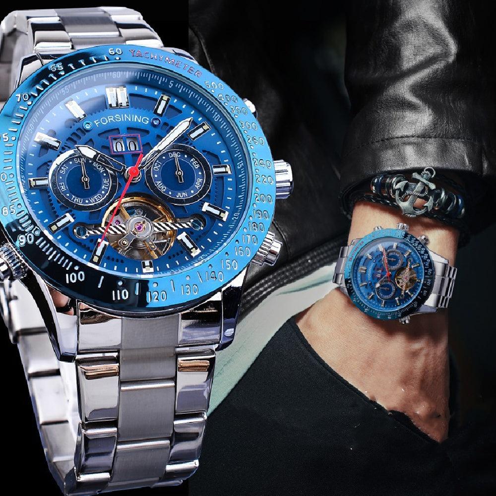 Fashion Casual Multi-function Tourbillon Automatic Mechanical Watch - Aaryan Malik اريان مالك