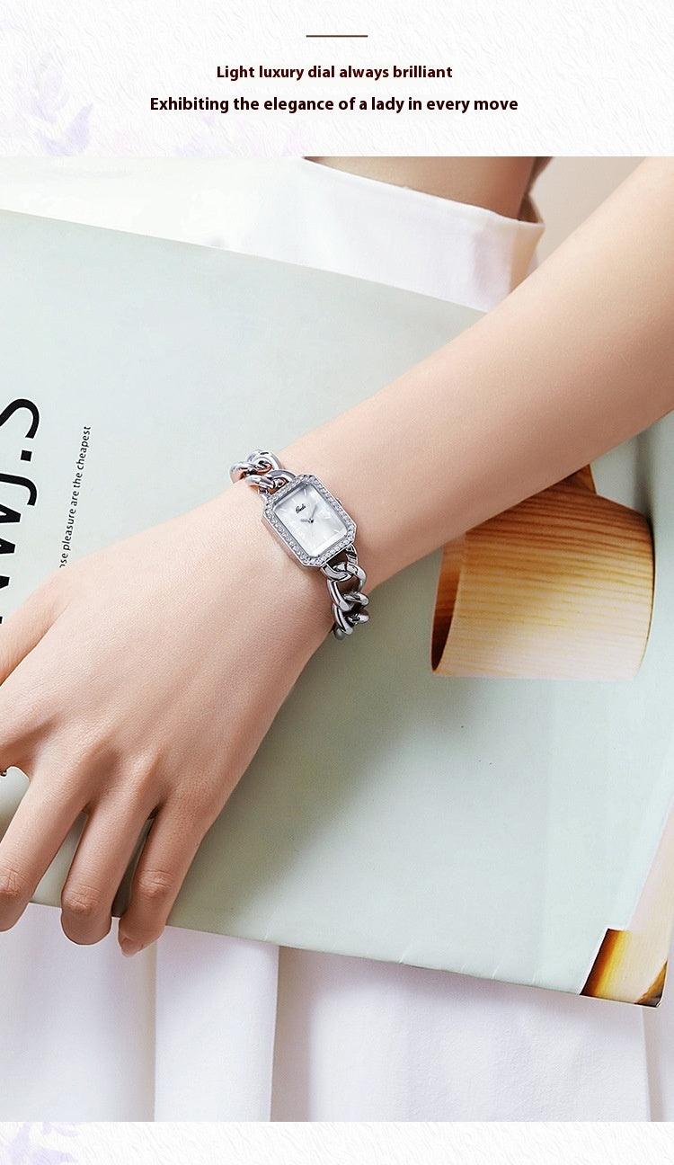 Square Watch Women's Light Luxury And Simplicity Watch - Aaryan Malik اريان مالك