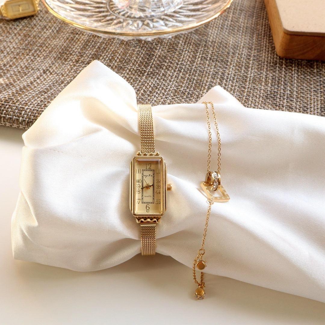 Carved Retro Fashion And Personalized Square Head Watch - Aaryan Malik اريان مالك
