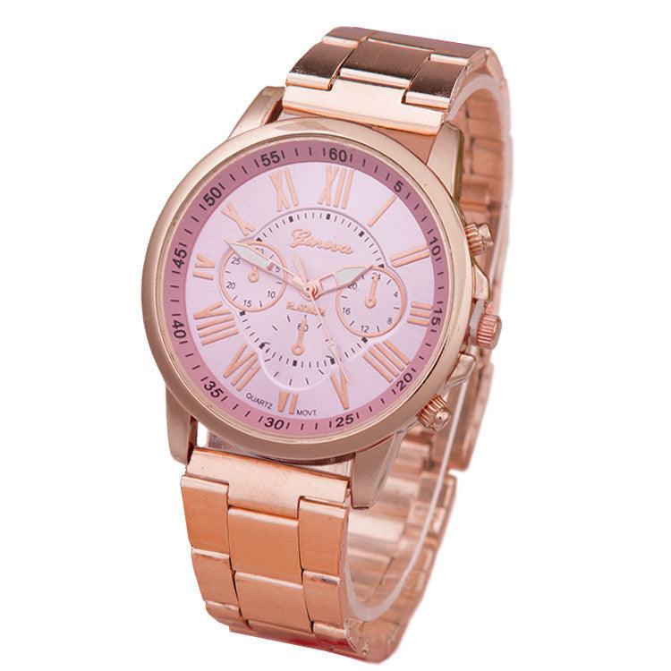Women's Leisure Alloy Steel Belt Quartz Watch - Aaryan Malik اريان مالك