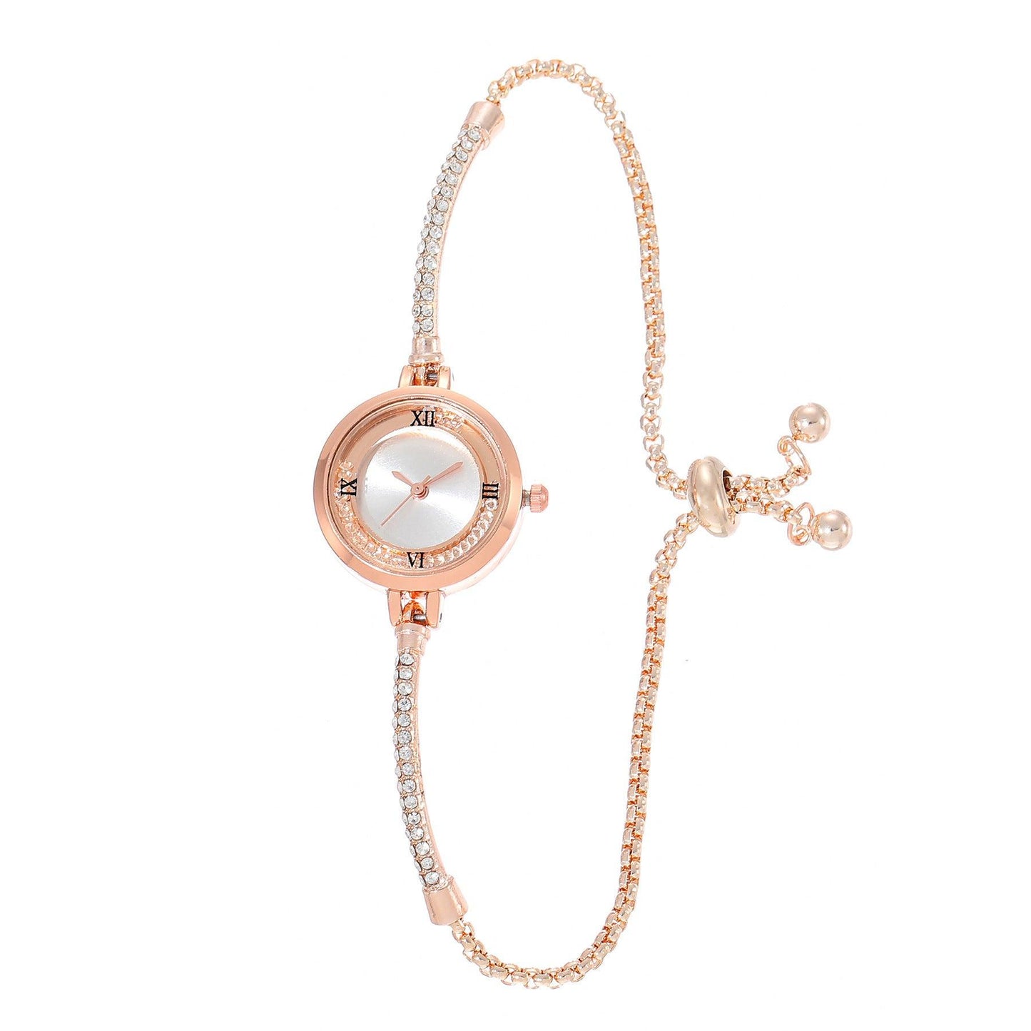 Fashion Diamond Round Women's Quartz Watch - Aaryan Malik اريان مالك