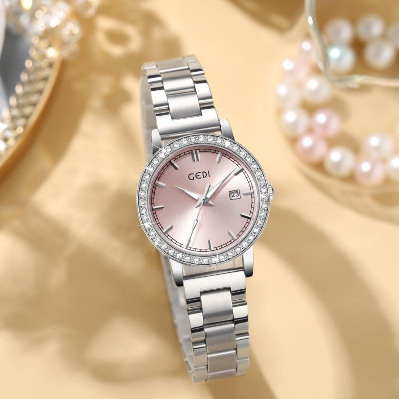 Women's Stainless Steel Quartz Watch - Aaryan Malik اريان مالك