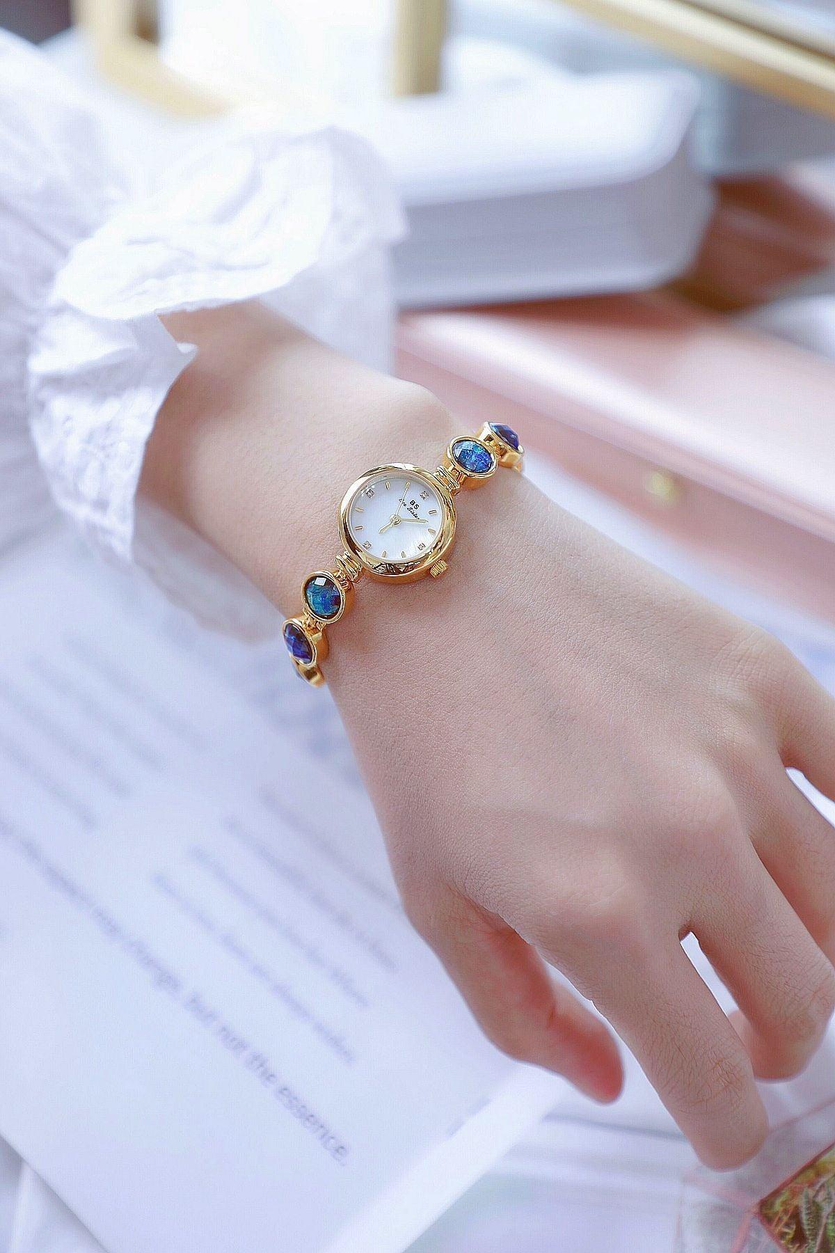 Glow Rough Stone INS Malachite Colorful Women's Watch - Aaryan Malik اريان مالك