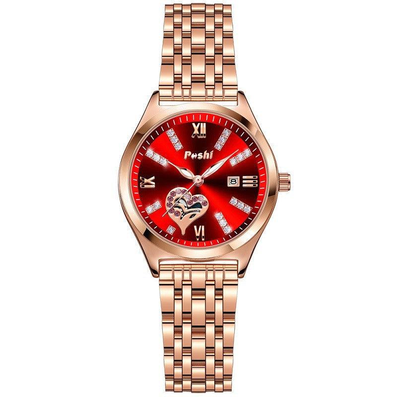 Women's Fashion Casual Waterproof Calendar Luminous Watch - Aaryan Malik اريان مالك