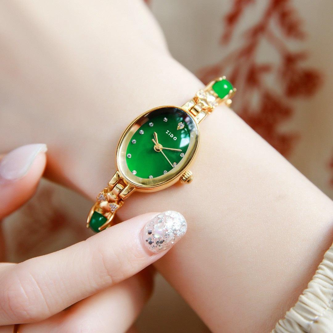 Simple Fashion Temperament Entry Lux Quartz Diamond Waterproof Women's Wrist Watch - Aaryan Malik اريان مالك