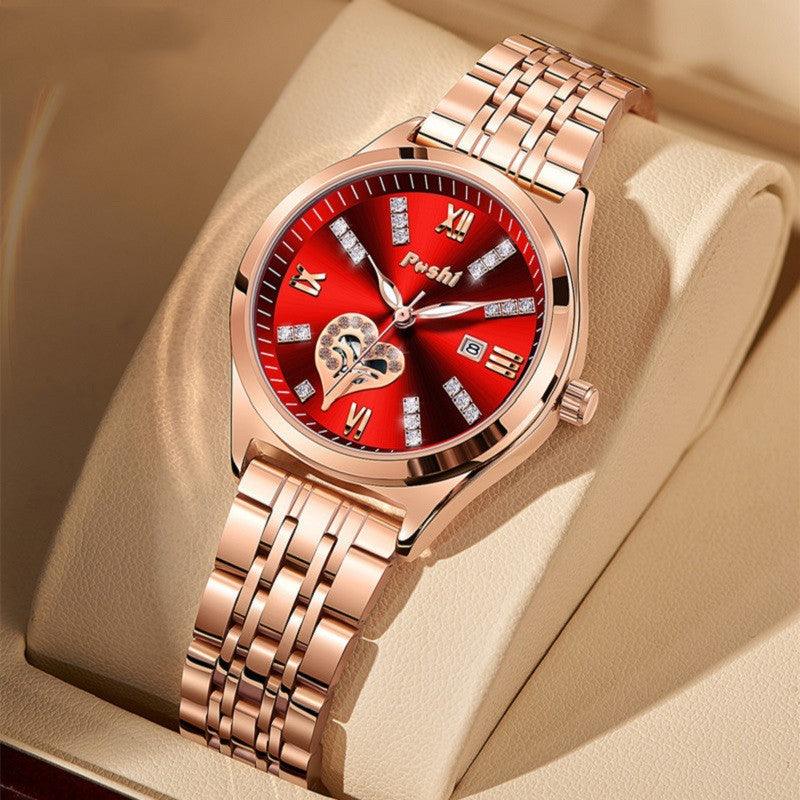 Women's Fashion Casual Waterproof Calendar Luminous Watch - Aaryan Malik اريان مالك