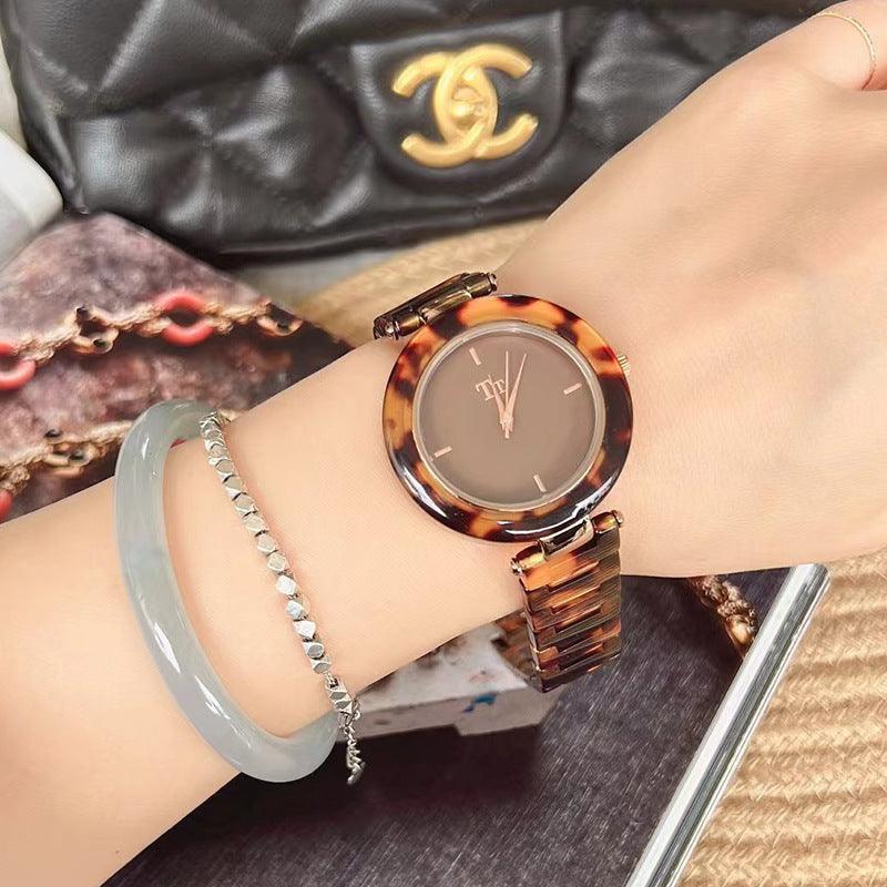 Hawksbill Amber Retro Fashion Saving High Sense Women's Watch - Aaryan Malik اريان مالك